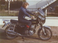 750 Honda + Marie Helene profil vignette